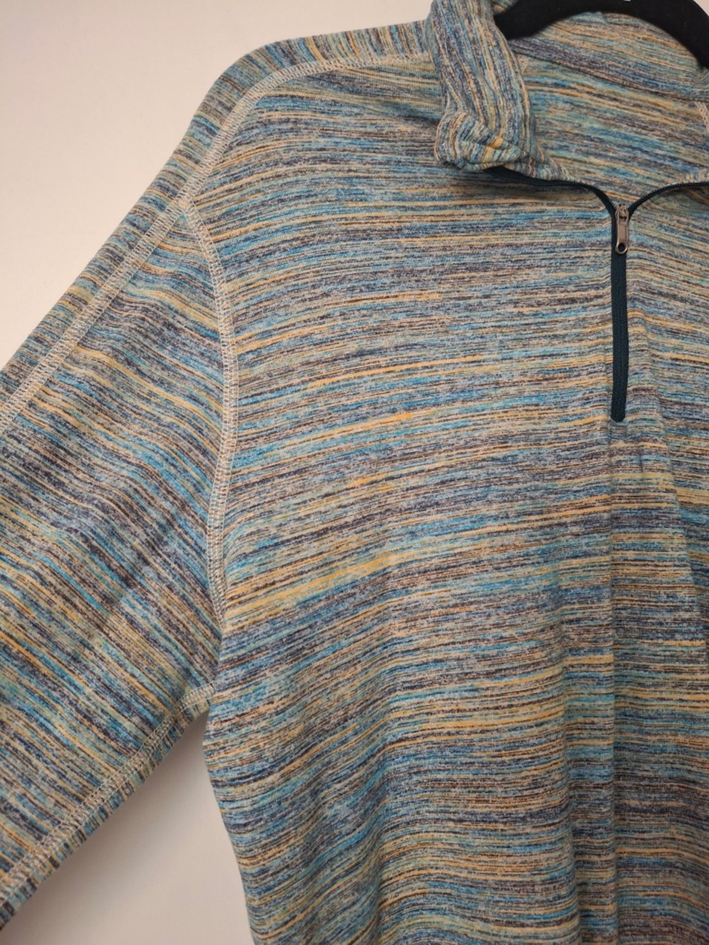 Lululemon Surge Warm 1/2 Zip Space Dye Camo Deep Navy - Picture 3 of 6